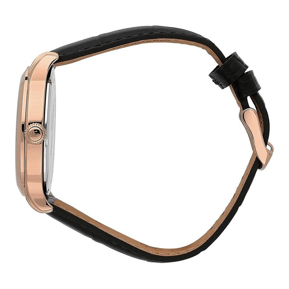 Vue latérale montre Maserati R8821118009 - boîtier or rose 42mm et couronne