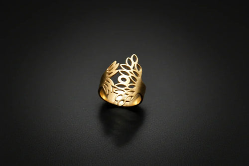 Bague Éden Dorée - Accroche 