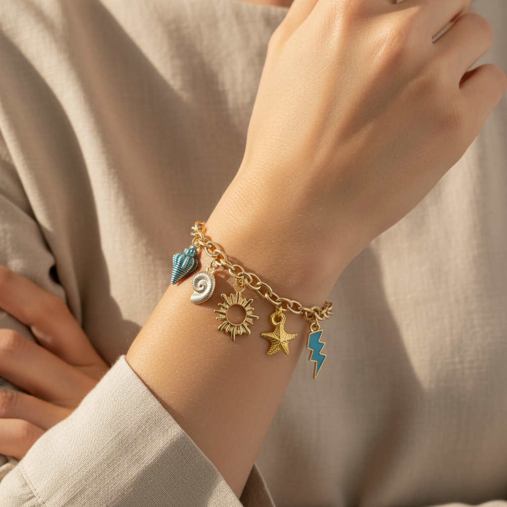 Bracelet Breloques Océan Lifestyle raffiné