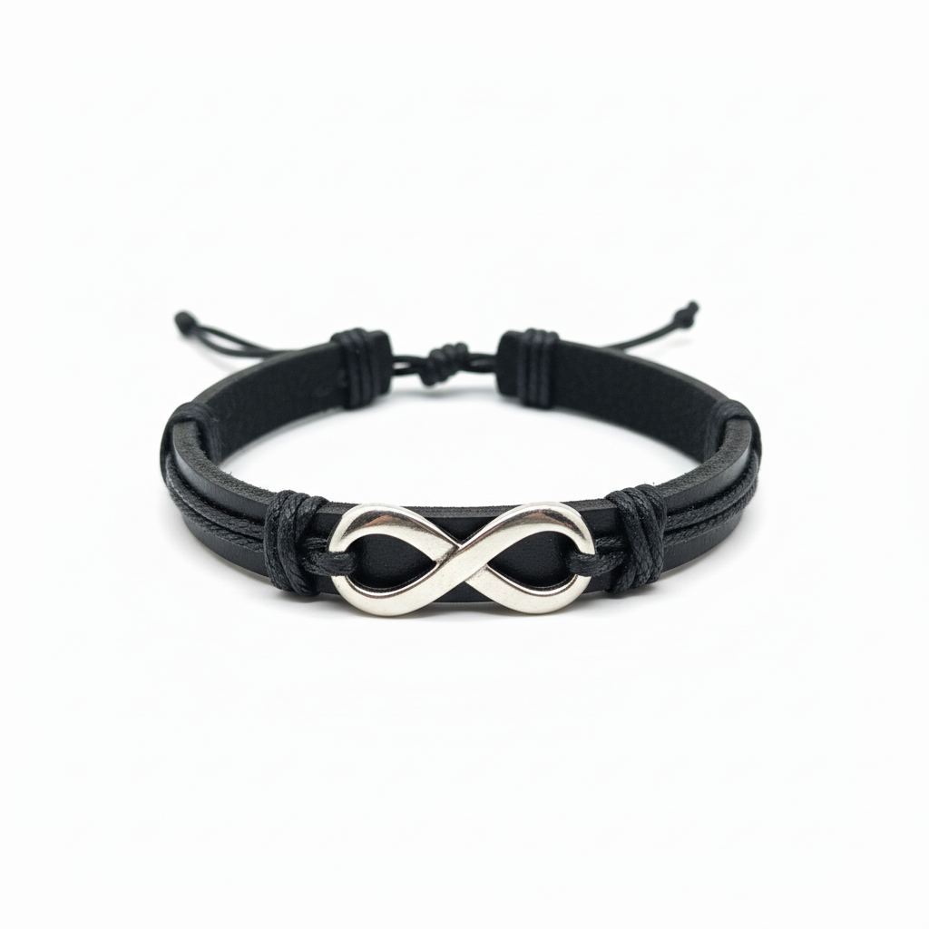 Bracelet infini fond blanc