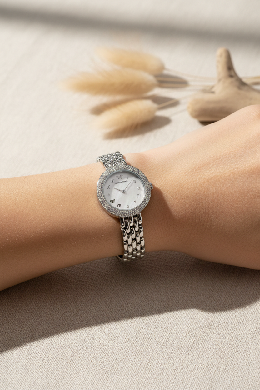 Montre Armani AR11354 portée - Photo lifestyle