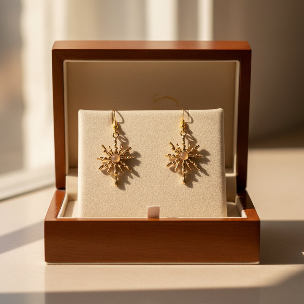 Élégante boucles d'oreilles étoile-L'accessoire parfait