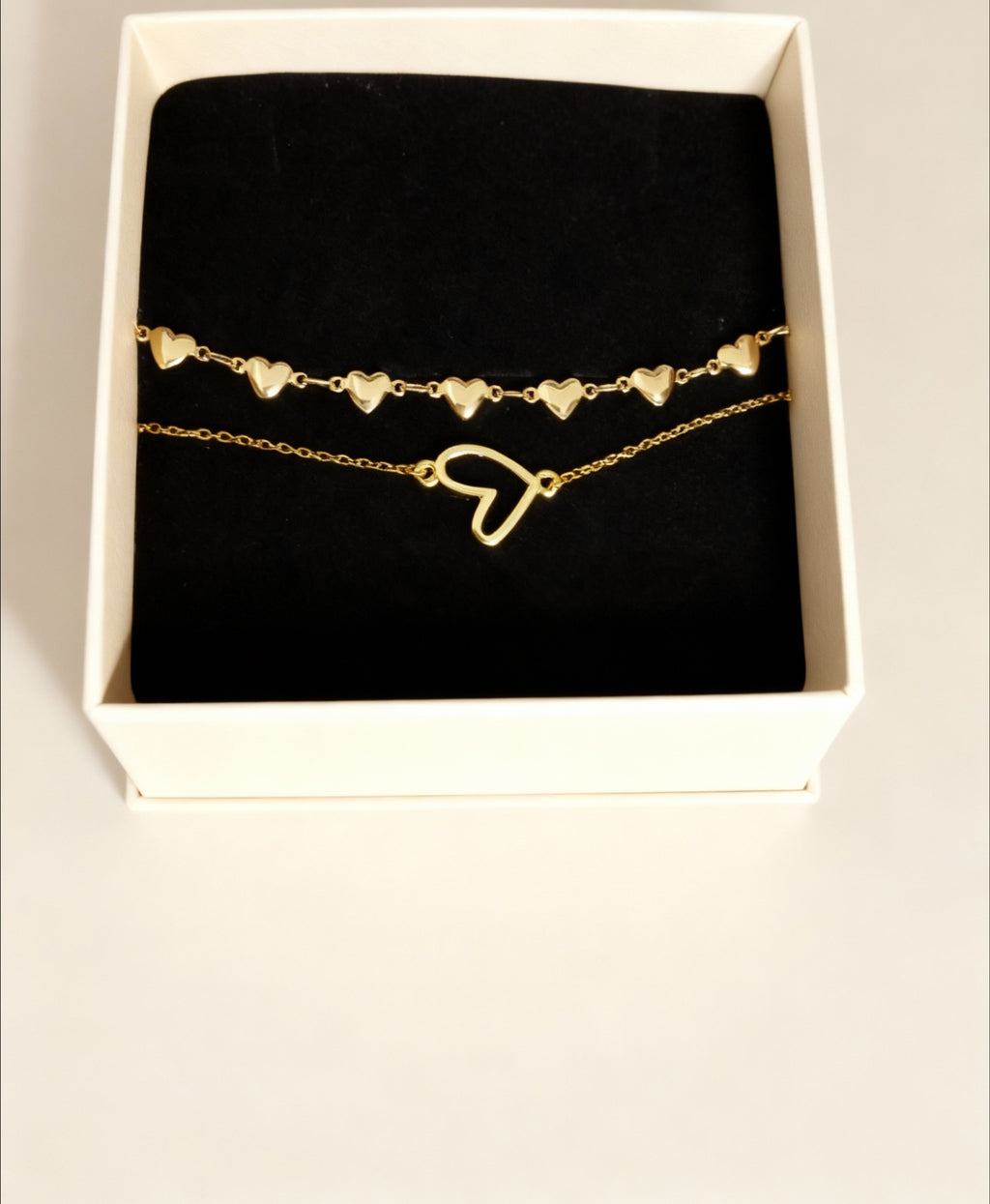 Duo bracelets cœur – Bijoux romantiques à offrir