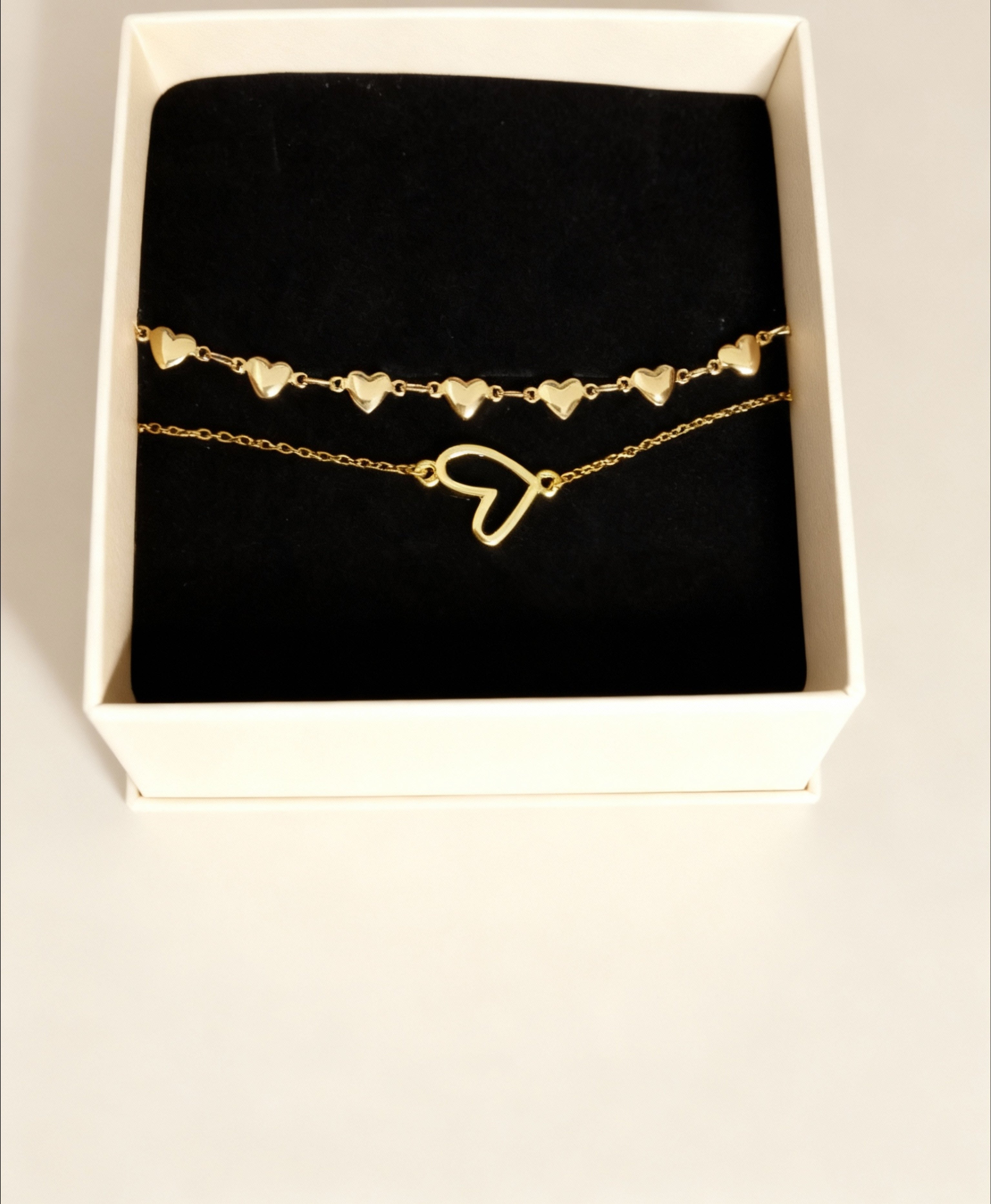 Duo bracelets cœur – Bijoux romantiques à offrir