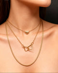 Trio Colliers Cœurs Dorés